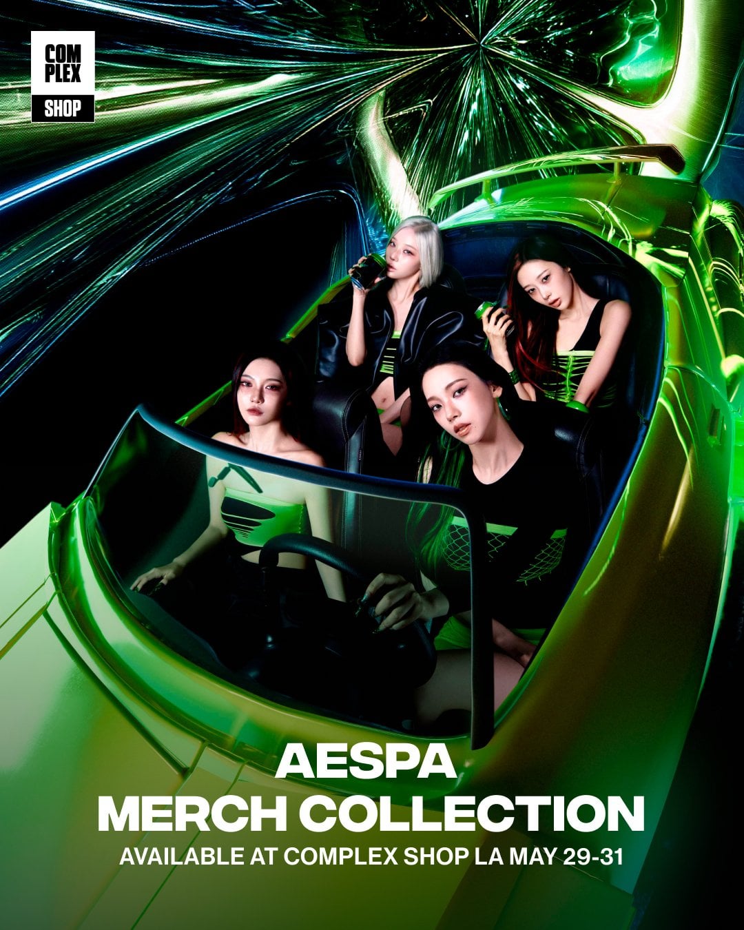 260528 aespa - The 2nd Album 'LEMONADE' in LA (Merch Lineup + Gas Trading Card)
