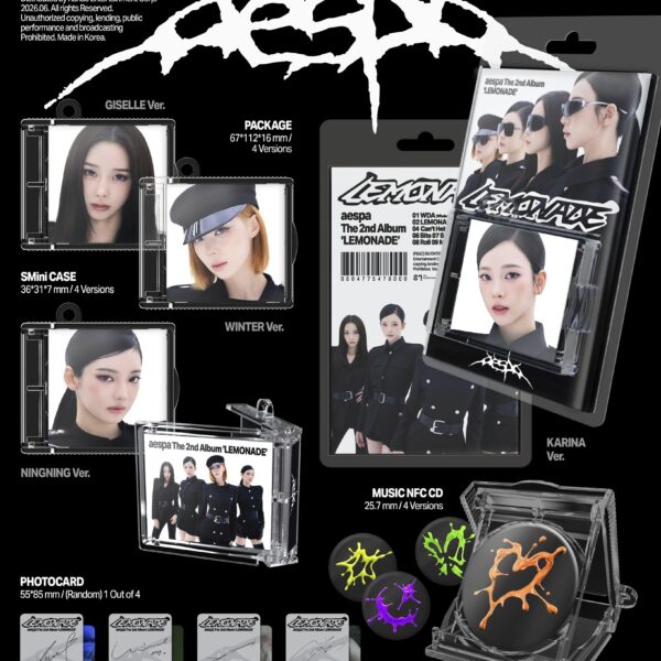 260528 aespa - The 2nd Album: LEMONADE (SMini Ver. - Album Details Preview)
