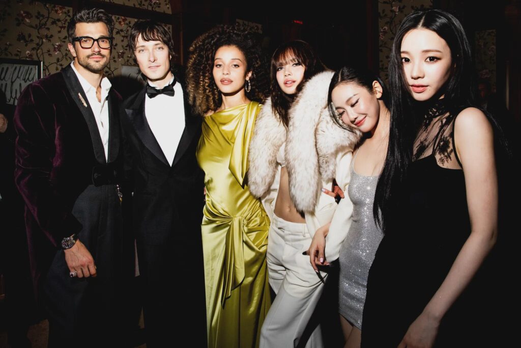 260506 Karina & Ningning (w/ Paul Anthony Kelly, Samuel Hine, Chase Infinti, & BLACKPINK LISA) @ GQ's 2026 Met Gala After-Party