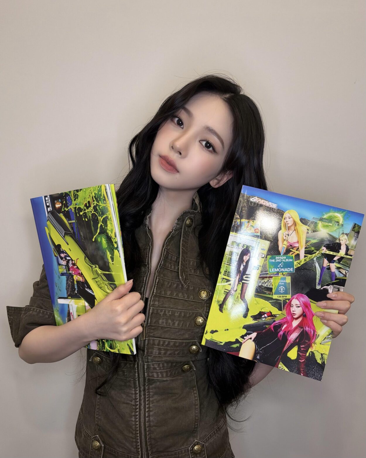 260523 aespa Twitter Update with Karina - No lemons harmed in putting this album together 🍋