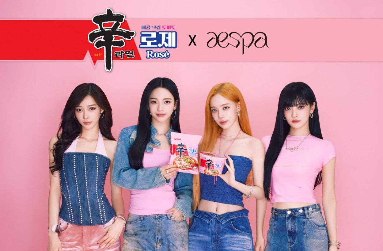 260518 aespa for Nongshim Shin Ramyun Rosé