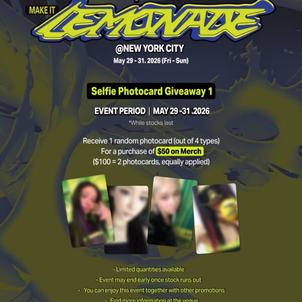 260527 aespa - The 2nd Album 'LEMONADE' Pop-Up in NYC (Photocard & Signed Album Giveaway)
