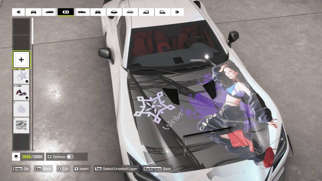 winter invaded my forza horizon 6 cars..