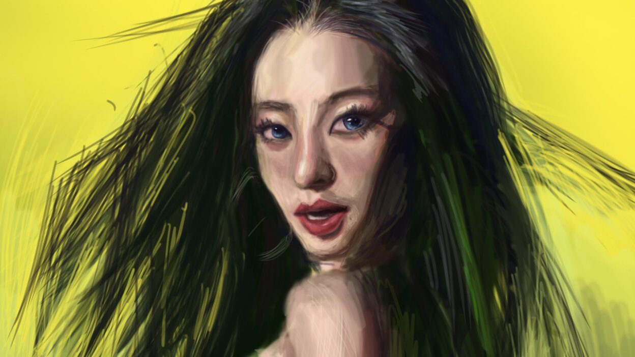 260605 I drew Karina on my iPad