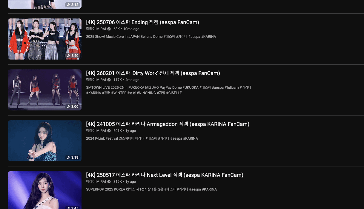 A major aespa fancam channel will be deleted in less than 48 hours, back up anything you want to keep