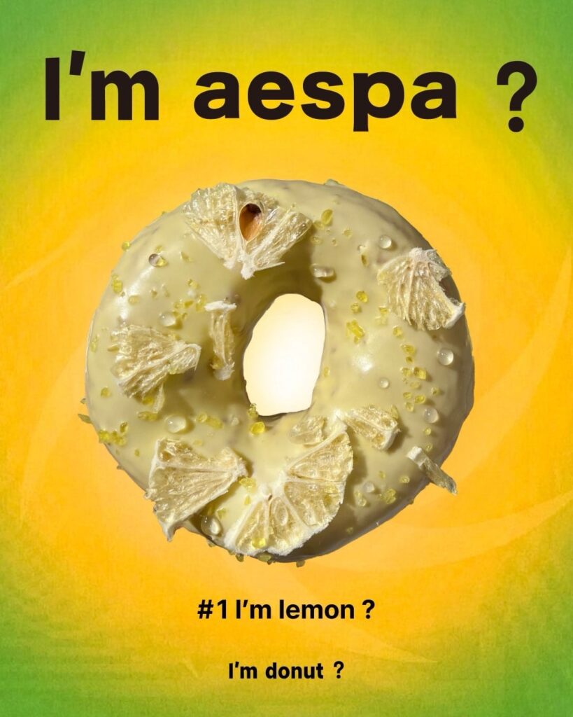 260528 aespa x I'm donut ? - LEMONADE "I'm aespa ?" Collaboration Menu (Preview + Sales Notice)