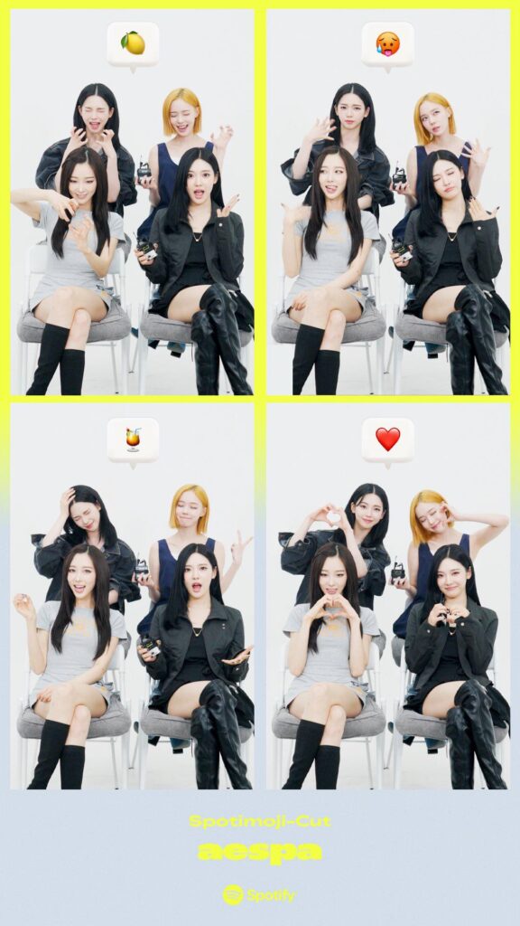 260529 Spotify Korea Twitter Update with aespa - The 2nd Album 'LEMONADE' Spotimoji-Cut Release Photo
