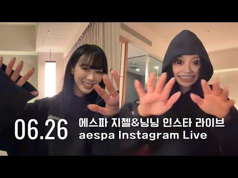 260626 Giselle & Ningning Instagram Live