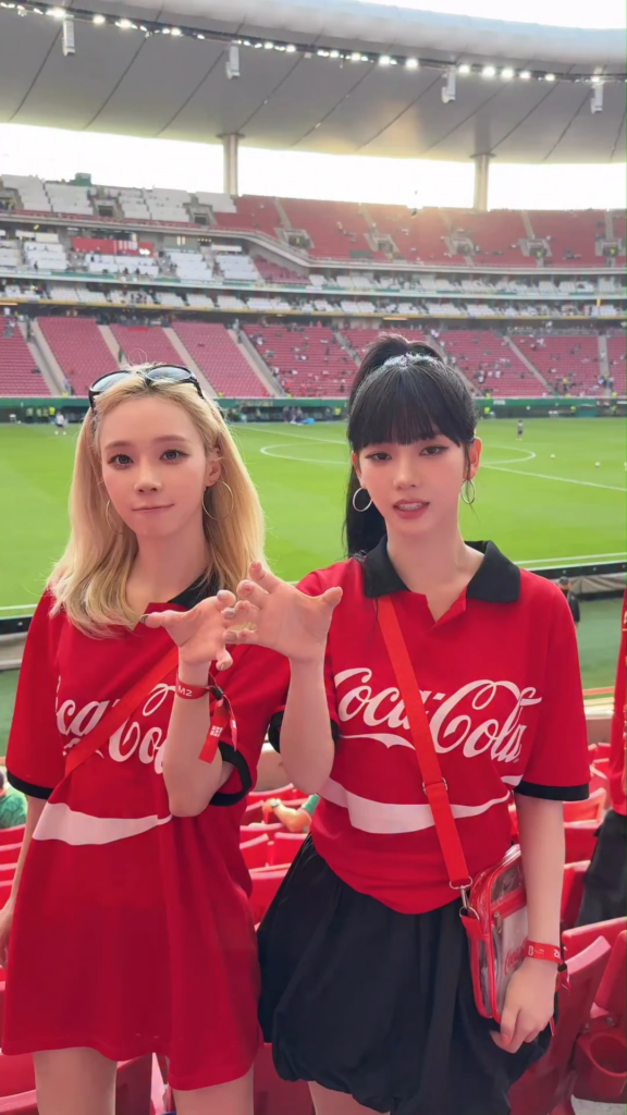 260613 aespa TikTok Update with Winter & Karina - Us at the World Cup ⚽️