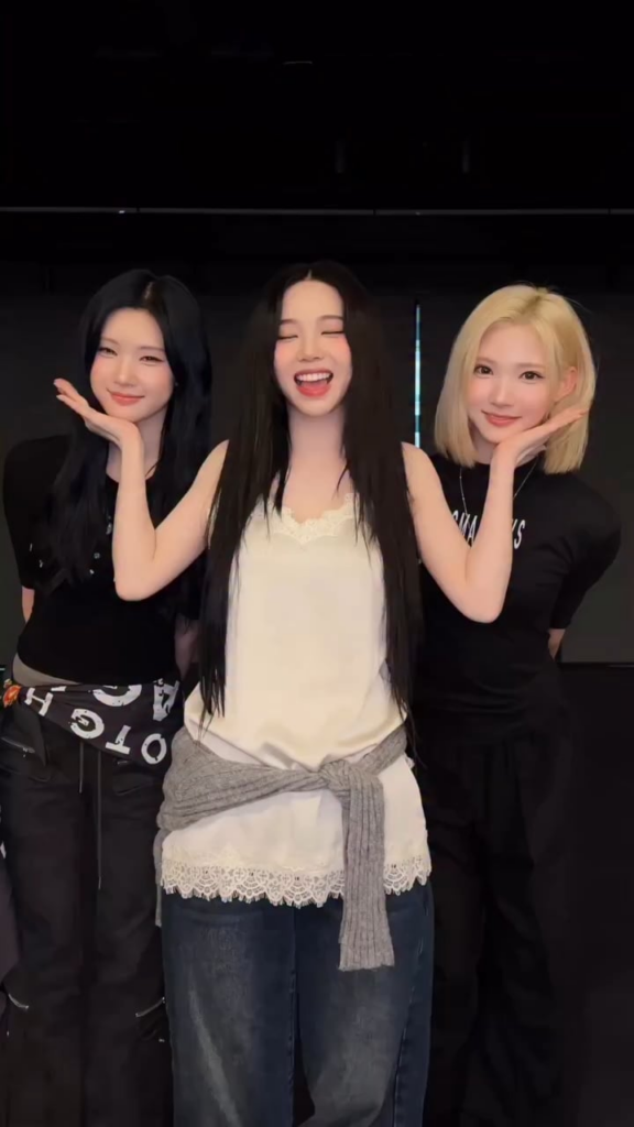 260602 aespa Instagram Reels Update with Karina - LEMONADE w/ Hearts2Hearts Jiwoo & Juun