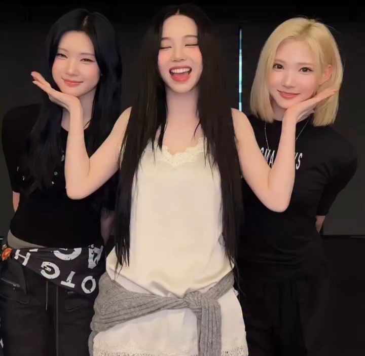 260602 aespa Instagram Reels Update with Karina - LEMONADE w/ Hearts2Hearts Jiwoo & Juun