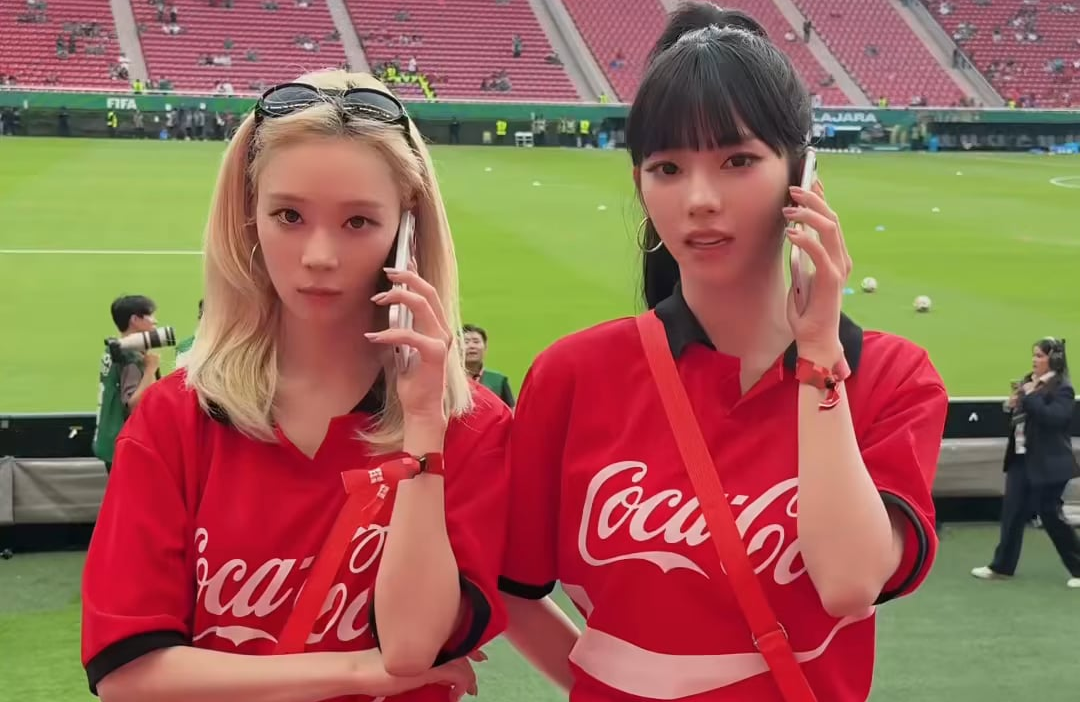 260613 aespa TikTok Update with Winter & Karina - brb, we are busy watching the World Cup🏟️⚽️
