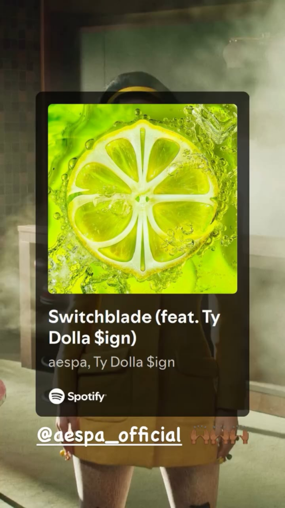 260531 Ty Dolla $ign Instagram Story Update with 'Switchblade'