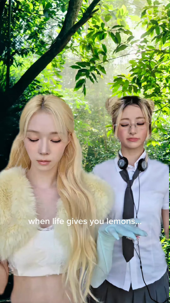 260602 LE SSERAFIM TikTok Update with Winter - just BOOMPALEMONADE! (with Huh Yunjin)