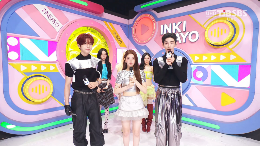 260531 aespa - Interview (with MCs Baby DON'T Cry Yihyun, AND2BLE Zhang Hao & Yujin) @ SBS Inkigayo