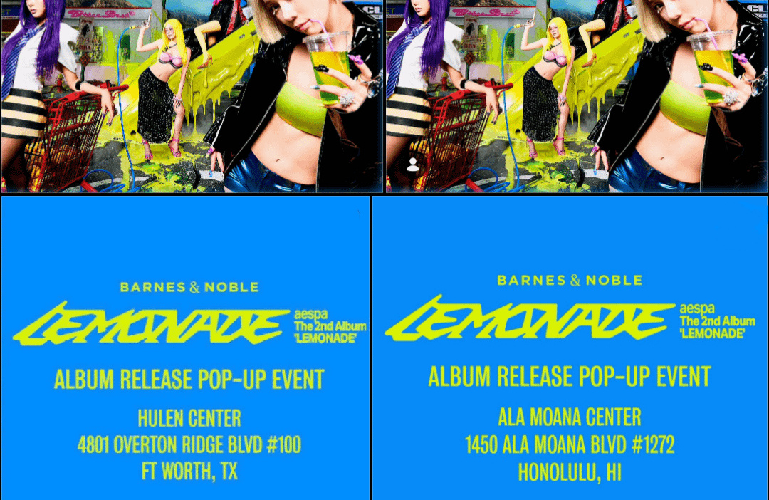 260529 aespa x BARNES & NOBLE - The 2nd Album 'LEMONADE' Album Release Pop-Up Event (Location Information)