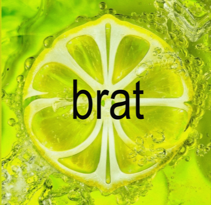 brat album by charli xcx x Lemonade album by aespa