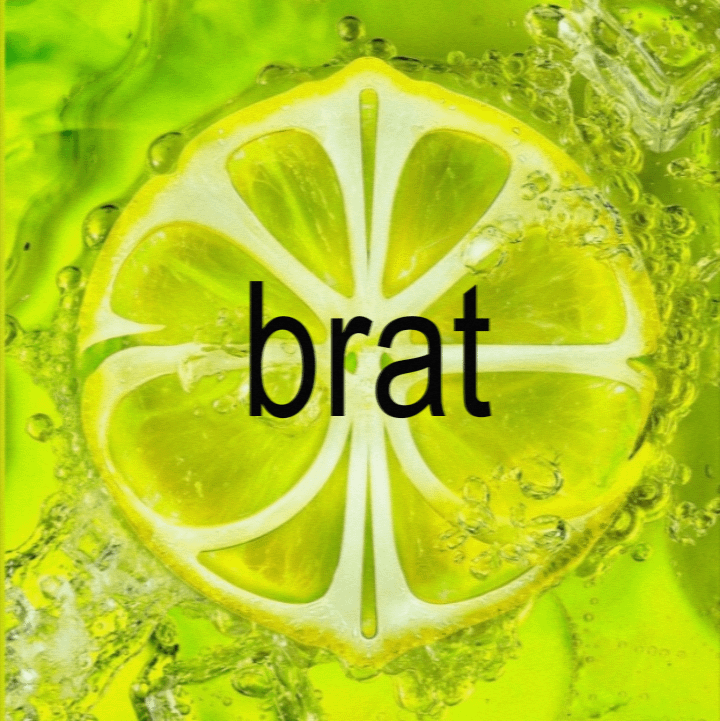 brat album by charli xcx x Lemonade album by aespa