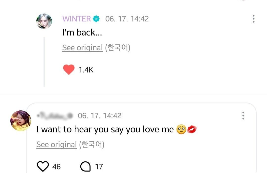 260617 Winter Weverse Comments