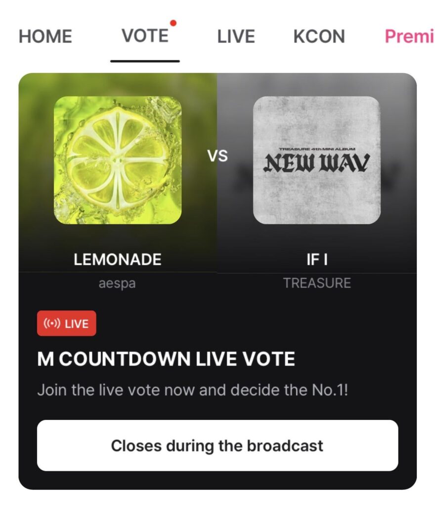 260611 Live Voting for 'LEMONADE' has opened on Mnet Plus!