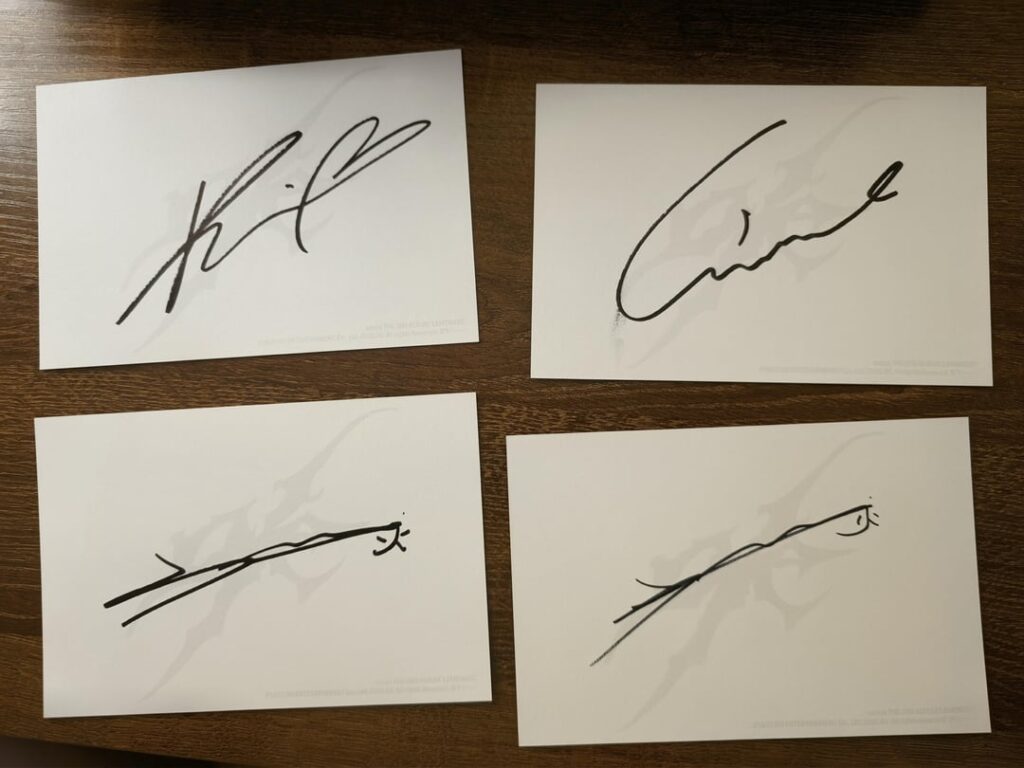 aespa Signatures and Photo Cards