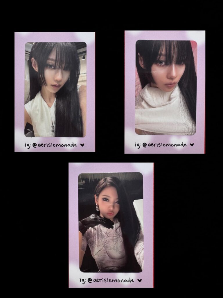 WTT aespa lemonade photocards 🍋