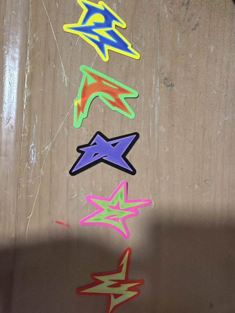 What are these stickers from Rich Man- Guitar Version??