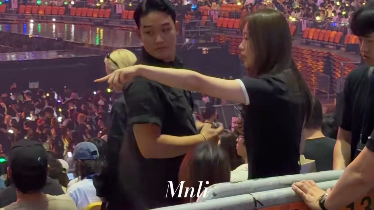 260710 Winter was spotted attending TWICE 'THIS IS FOR' concert in Seoul today