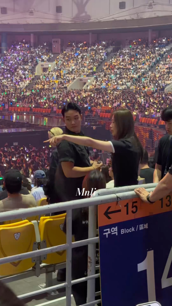 260710 Winter was spotted attending TWICE 'THIS IS FOR' concert in Seoul today