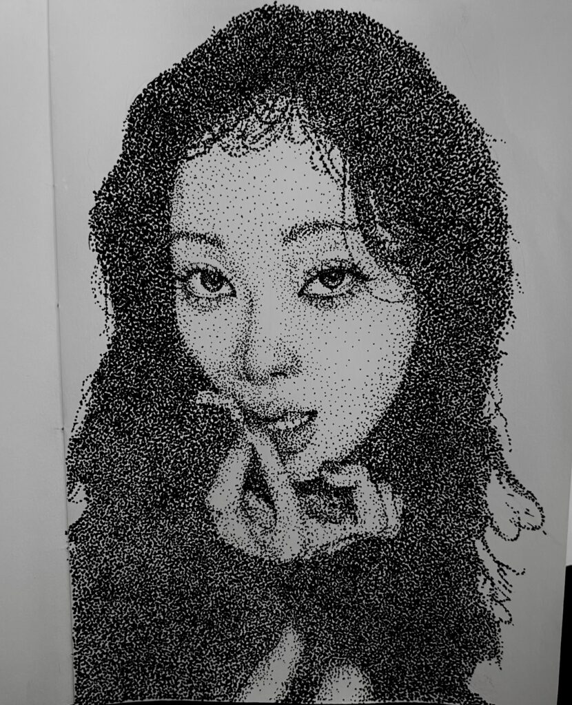 Micron stippling, Winter ❄️