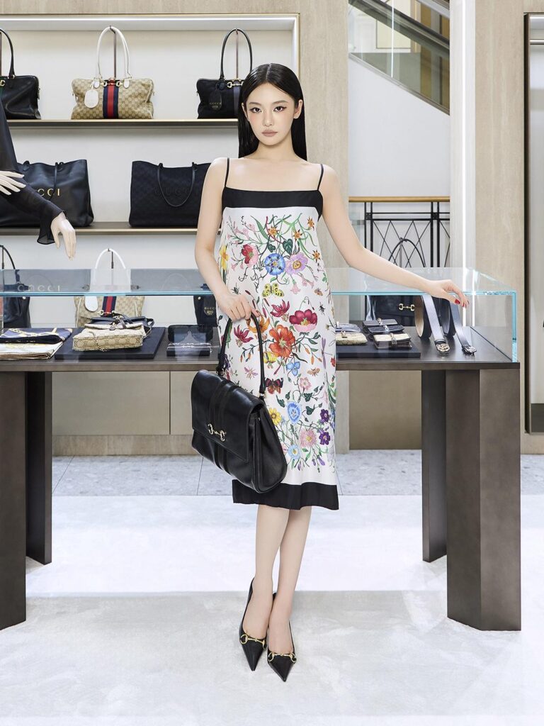 260801 GUCCI Twitter Update with Ningning - Global Brand Ambassador NINGNING attends the Gucci Edit Room Pop-Up Opening Event at Shinsegae Gangnam in Seoul.