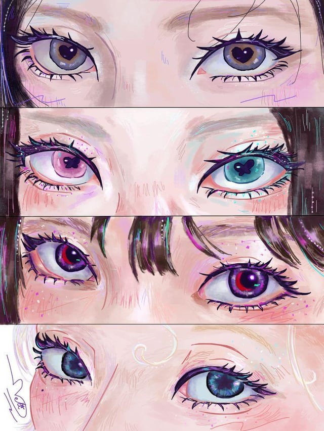 Supernova eyes fanart🩵💜