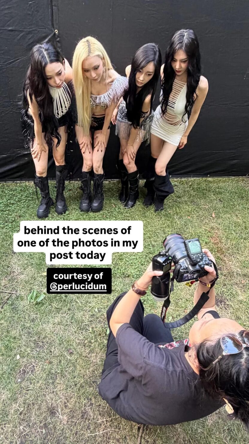 260812 Anson Tong Instagram Story Update with aespa @ Lollapalooza 2026
