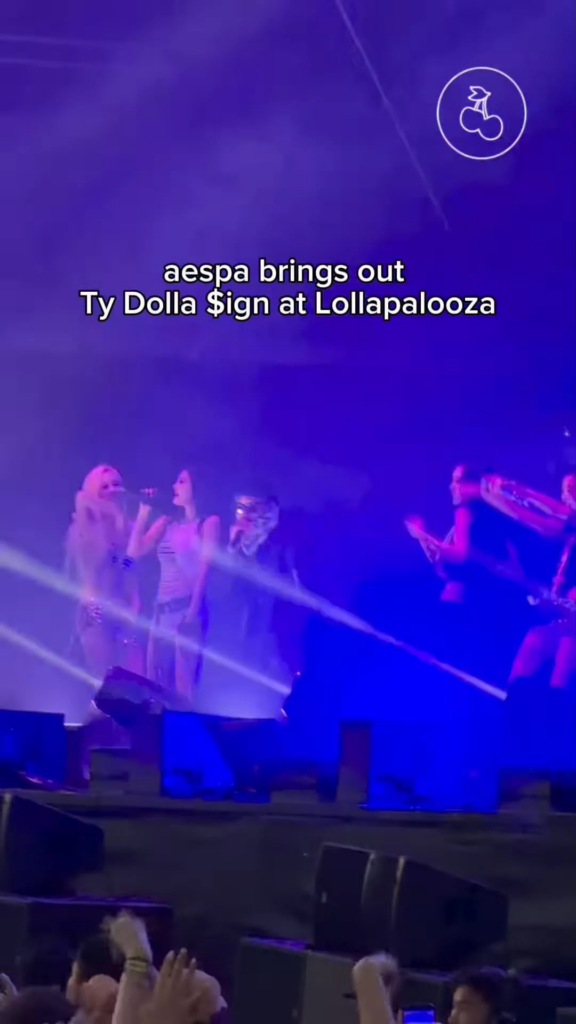 260803 Pop Base TikTok Update with aespa @ Lollapalooza 2026