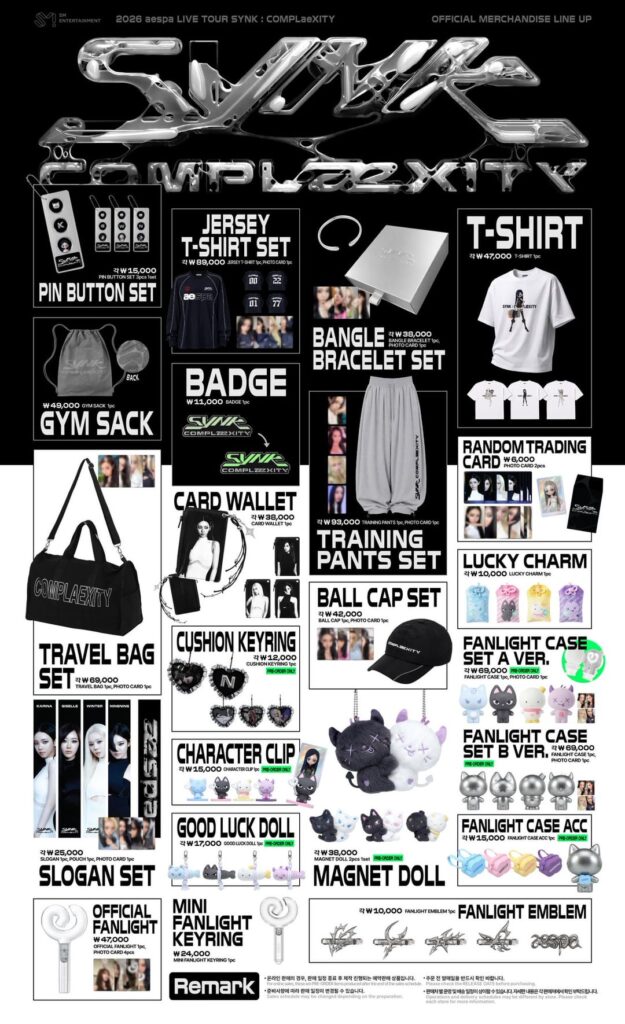 260803 aespa - 2026-27 SYNK : COMPLaeXITY in SEOUL (Merchandise Sales Details)