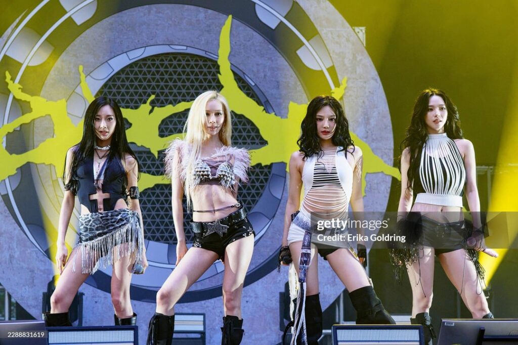 260802 aespa at Lollapalooza 2026 (Getty Images)